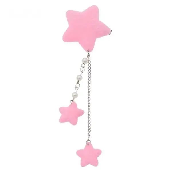 Kawaii Fairy - Kei Star Hair Clip with Charms and Pearls - Cosparty
