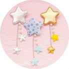 Kawaii Fairy-Kei Star Hair Clip with Charms and Pearls - Accessories