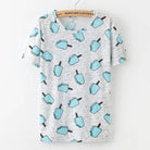 Kawaii Fashion Short Sleeve T-Shirt in Heathered Grey or White - Cosparty