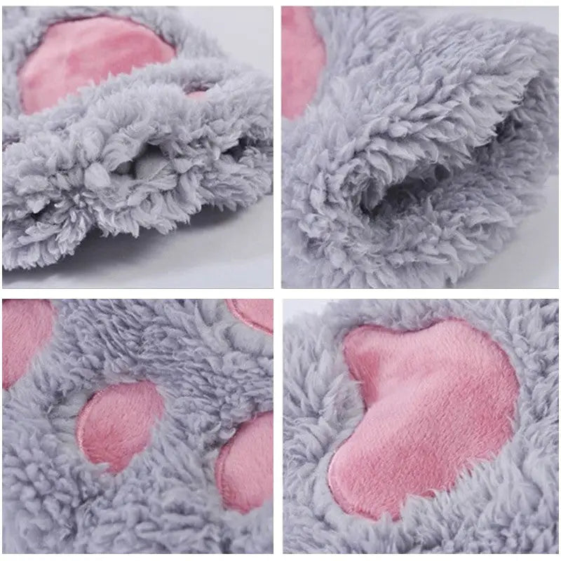 Kawaii Fingerless Neko Cat Paw Gloves for Cozy Comfort - Accessories