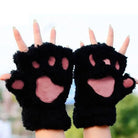 Kawaii Fingerless Neko Cat Paw Gloves for Cozy Comfort - Cosparty