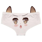 Kawaii Floppy Neko Eared Anime Face Underwear - Cosparty