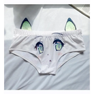 Kawaii Floppy Neko Eared Anime Face Underwear - underwear