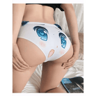 Kawaii Floppy Neko Eared Anime Face Underwear - Cosparty