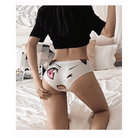 Kawaii Floppy Neko Eared Anime Face Underwear - Cosparty