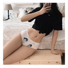 Kawaii Floppy Neko Eared Anime Face Underwear - underwear