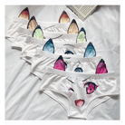 Kawaii Floppy Neko Eared Anime Face Underwear - Cosparty