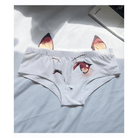 Kawaii Floppy Neko Eared Anime Face Underwear - Cosparty