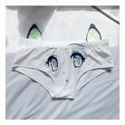 Kawaii Floppy Neko Eared Anime Face Underwear - Cosparty
