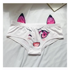 Kawaii Floppy Neko Eared Anime Face Underwear - underwear