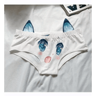 Kawaii Floppy Neko Eared Anime Face Underwear - Cosparty