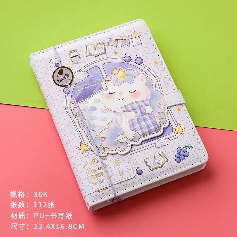 Kawaii Food Inspired Journal with Vibrant Pastel Prints - Cosparty