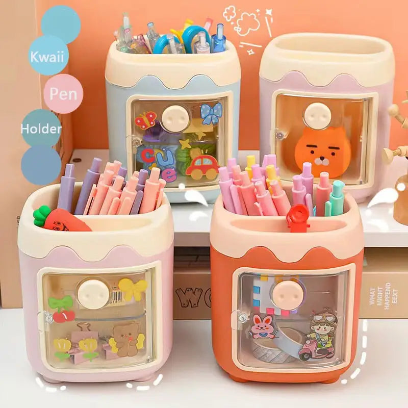 Kawaii Fridge Pen and Desk Organizer for a Fun Workspace - organizer