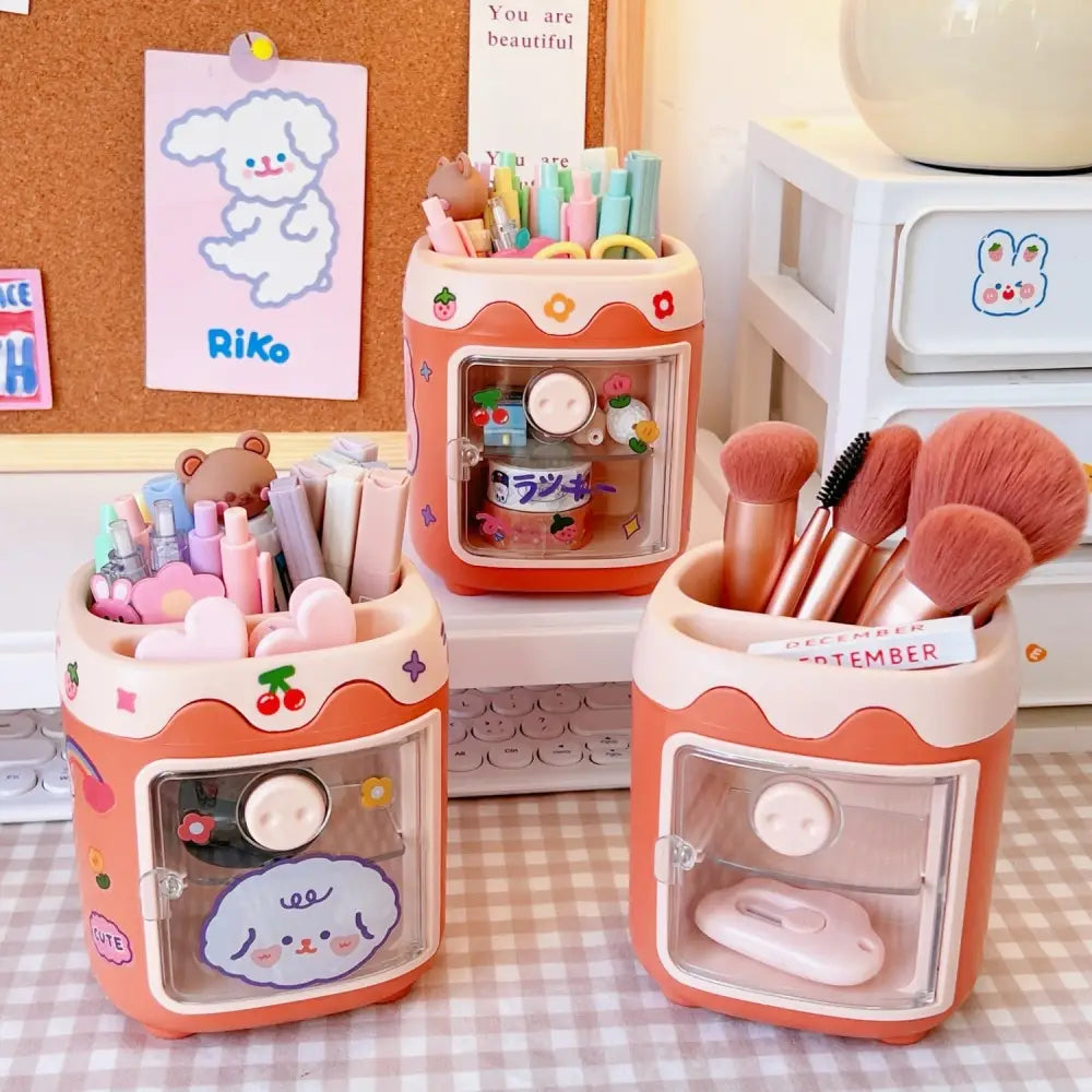 Kawaii Fridge Pen and Desk Organizer for a Fun Workspace - organizer