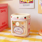 Kawaii Fridge Pen and Desk Organizer for a Fun Workspace - Pink w/ Stickers - organizer