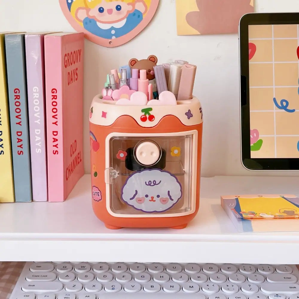 Kawaii Fridge Pen and Desk Organizer for a Fun Workspace - organizer