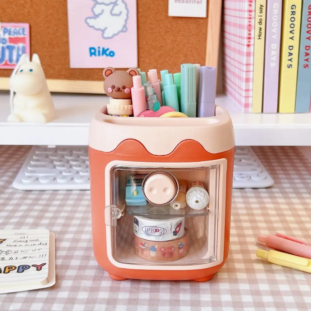 Kawaii Fridge Pen and Desk Organizer for a Fun Workspace - organizer