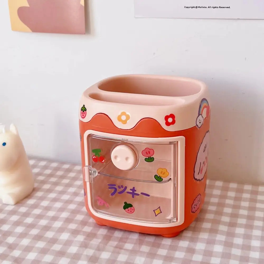 Kawaii Fridge Pen and Desk Organizer for a Fun Workspace - organizer