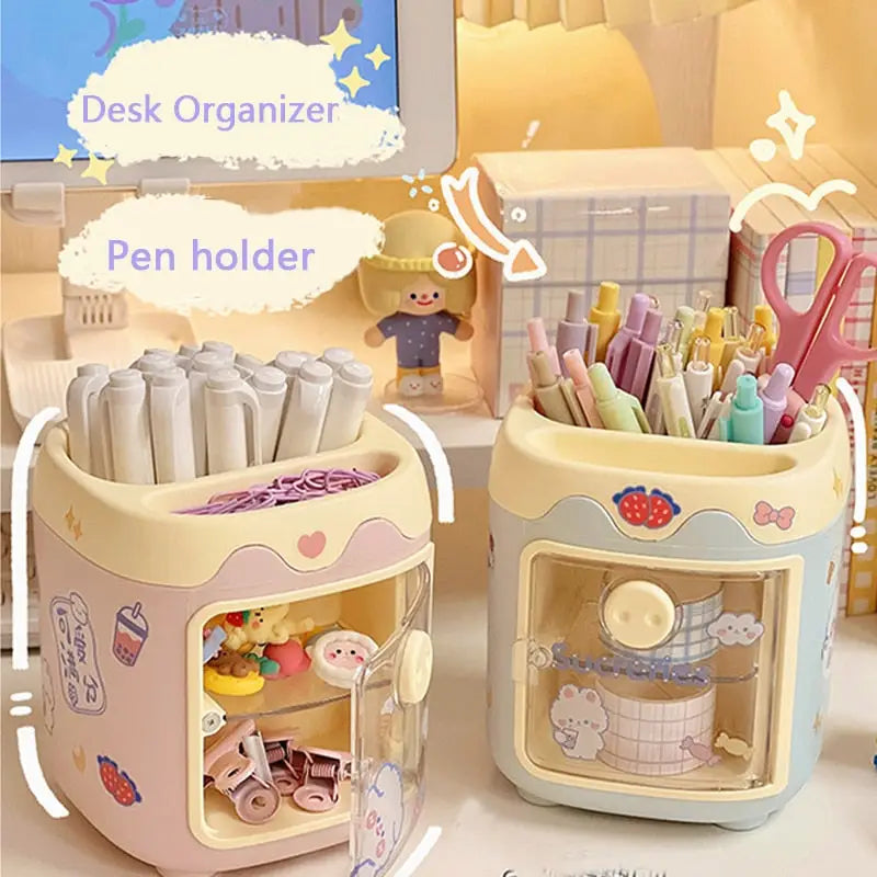 Kawaii Fridge Pen and Desk Organizer for a Fun Workspace - organizer