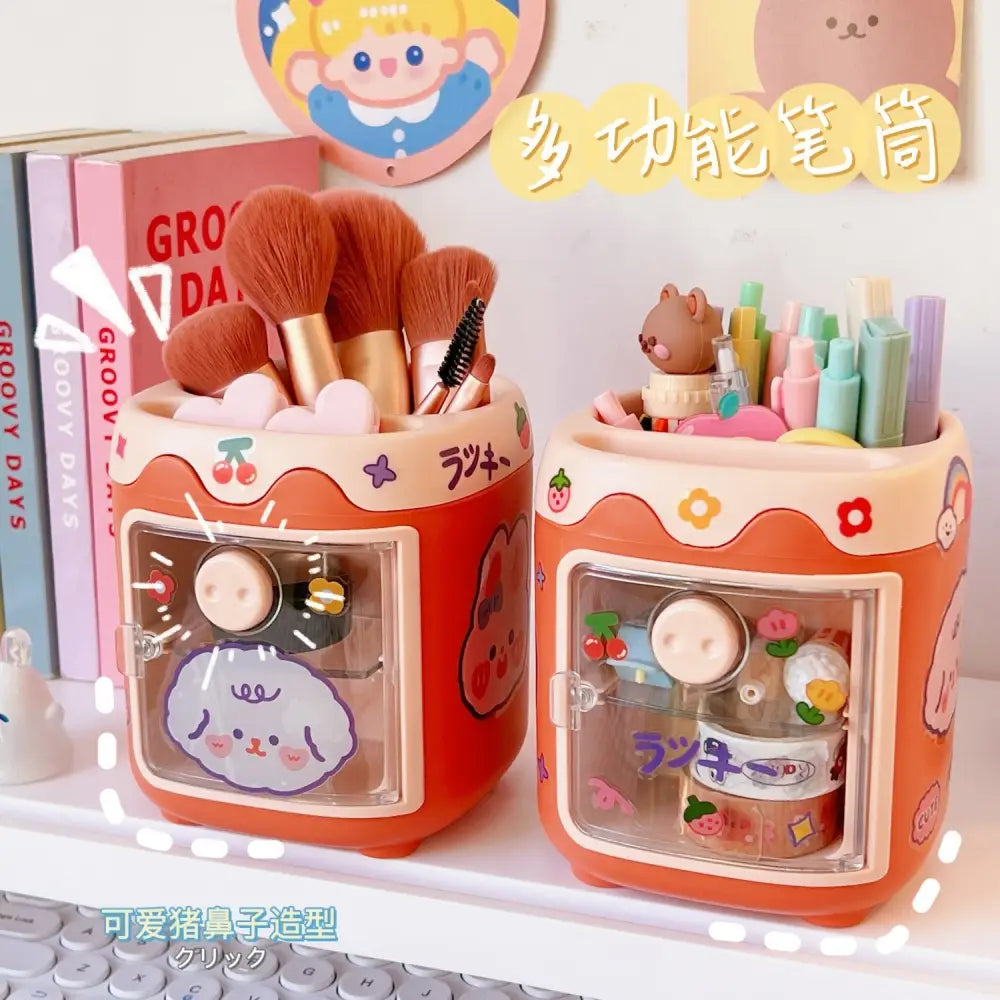 Kawaii Fridge Pen and Desk Organizer for a Fun Workspace - organizer