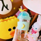 Kawaii Fruit Inspired Water Bottle in Cherries Bananas or Pineapples - bottle