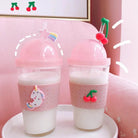 Kawaii Fruit Inspired Water Bottle in Cherries, Bananas, or Pineapples - Cosparty