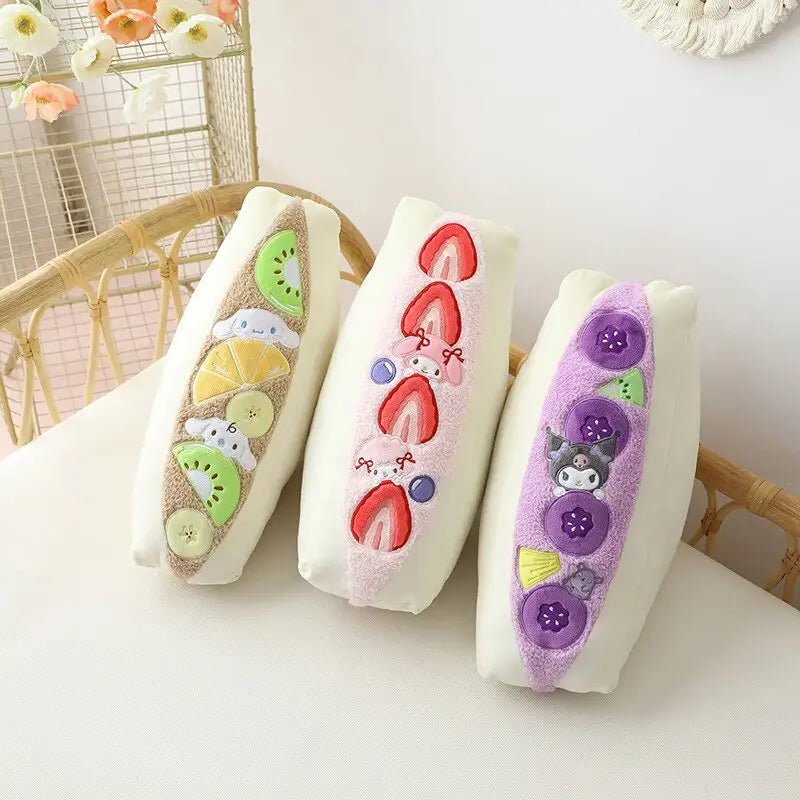 Kawaii Fruit Sandwich Plushies for Adorable Cuddly Fun - Cosparty