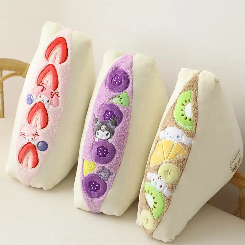 Kawaii Fruit Sandwich Plushies for Adorable Cuddly Fun - stuffed animal