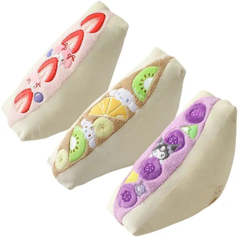 Kawaii Fruit Sandwich Plushies for Adorable Cuddly Fun - Cosparty