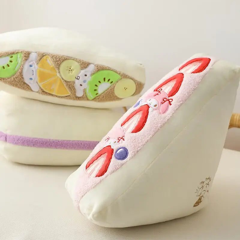 Kawaii Fruit Sandwich Plushies for Adorable Cuddly Fun - stuffed animal