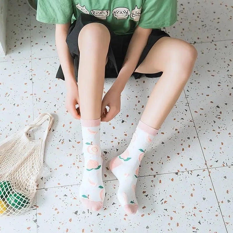 Kawaii Fruit Socks for a Sweet and Cozy Look - socks