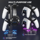 Kawaii Gamer Headset & Controller LED Stand for Ultimate Setup - headset stand