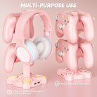 Kawaii Gamer Headset & Controller LED Stand for Ultimate Setup - headset stand