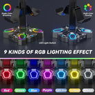 Kawaii Gamer Headset & Controller LED Stand for Ultimate Setup - headset stand