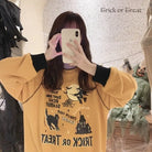 Kawaii Goth Trick or Treat Crewneck Sweater for Year-Round Fun - Shirts & Tops