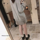 Kawaii Goth Trick or Treat Crewneck Sweater for Year - Round Fun - Cosparty