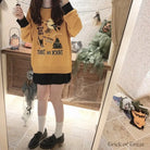 Kawaii Goth Trick or Treat Crewneck Sweater for Year-Round Fun - Shirts & Tops