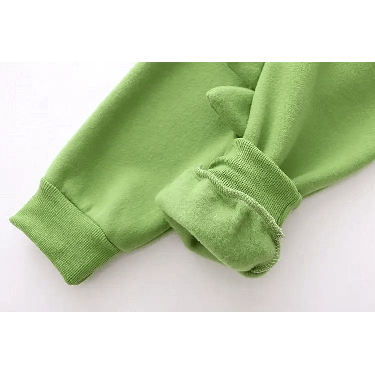 Kawaii Green T - Rex Japanese Dino Hoodie with 3D Spikes in New Condition - Cosparty