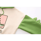 Kawaii Green T - Rex Japanese Dino Hoodie with 3D Spikes in New Condition - Cosparty