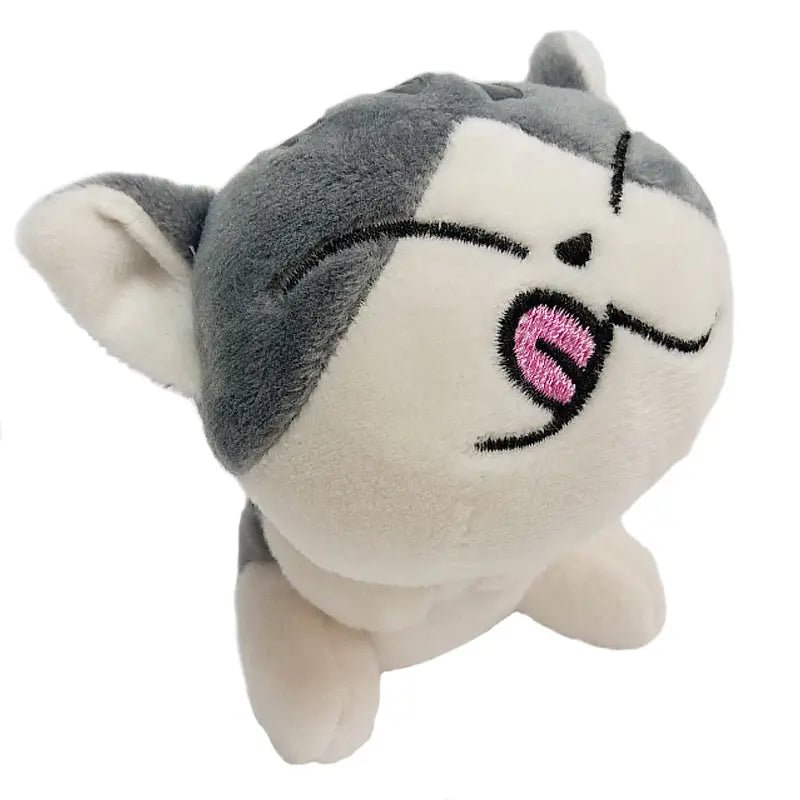 Kawaii Grey Kitty Cat Plush with Keychain Strap - Cosparty
