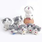 Kawaii Grey Kitty Cat Plush with Keychain Strap - Cosparty