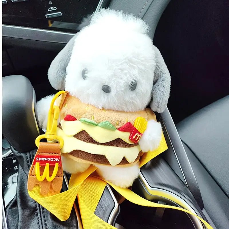 Kawaii Hamburger Puppy Bag for Adorable Fashion Enthusiasts - Cosparty
