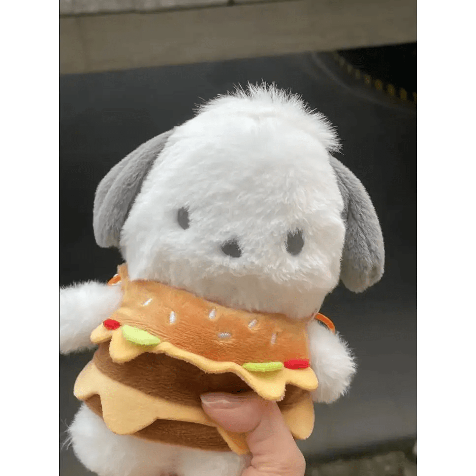 Kawaii Hamburger Puppy Bag for Adorable Fashion Enthusiasts - Cosparty