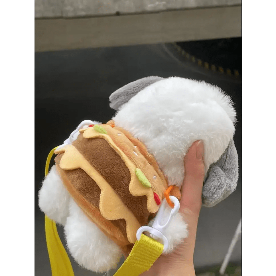 Kawaii Hamburger Puppy Bag for Adorable Fashion Enthusiasts - Cosparty