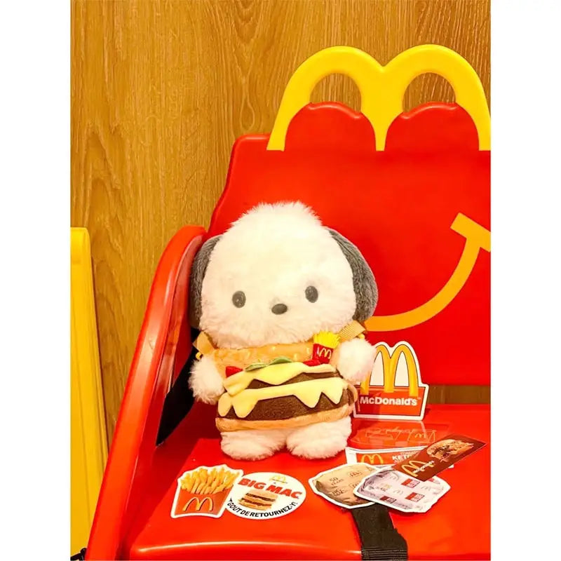 Kawaii Hamburger Puppy Bag for Adorable Fashion Enthusiasts - purse