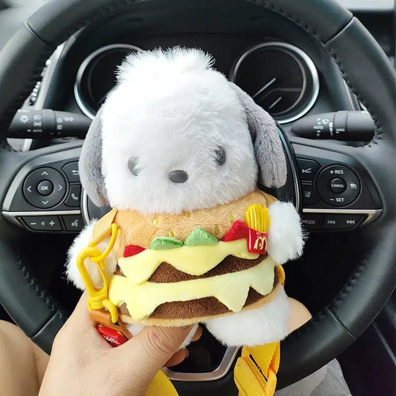 Kawaii Hamburger Puppy Bag for Adorable Fashion Enthusiasts - Cosparty