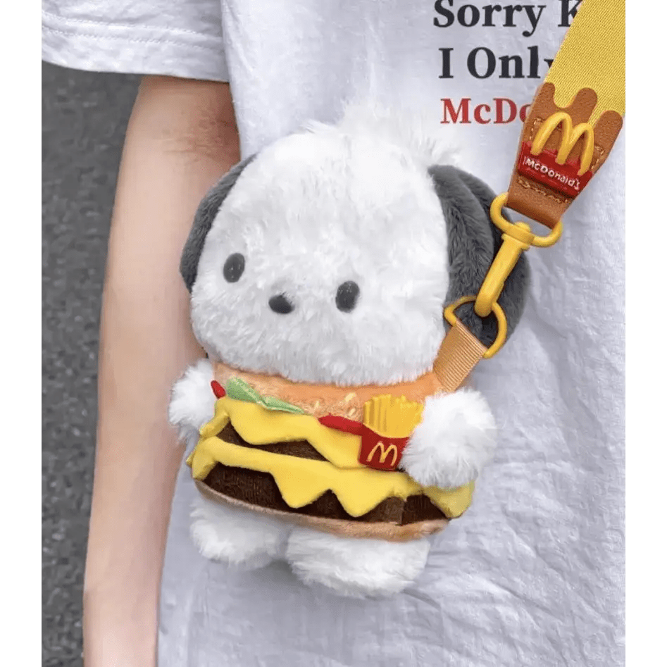 Kawaii Hamburger Puppy Bag for Adorable Fashion Enthusiasts - Cosparty