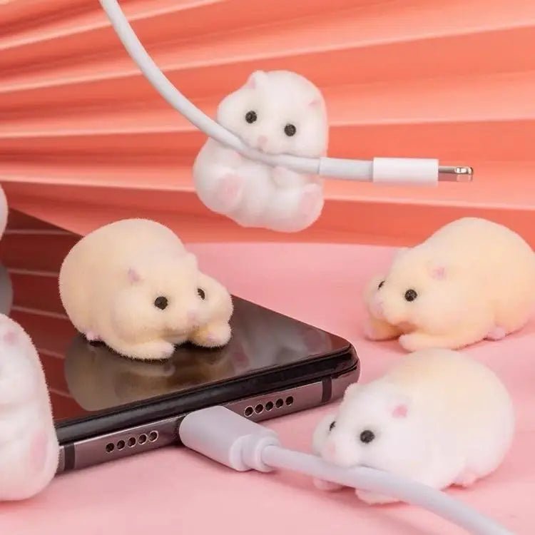 Kawaii Hamster Cable Organizers for Cute Desk and Gaming Setup - Cosparty