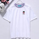 Kawaii Hand Embroidered Korean Fruit Shirts - Cosparty