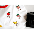 Kawaii Hand Embroidered Korean Fruit Shirts - Cosparty